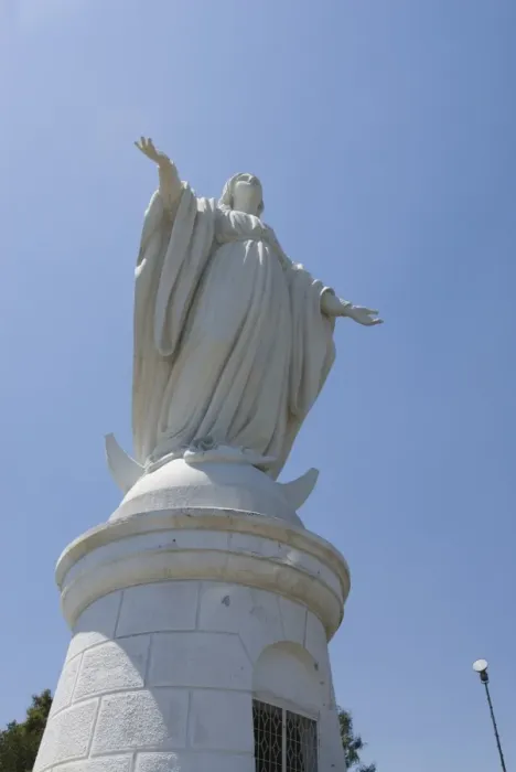 Framed Print : Virgin Statue, Cerro San Cristobal, Santiago, Chile, South America Framed Print : Virgin Statue, Cerro San Cristobal, Santiago, Chile, South America