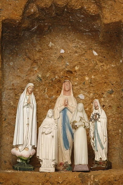 Virgin statues, Notre-Dame de la Gorge, Haute Savoie, France, Europe