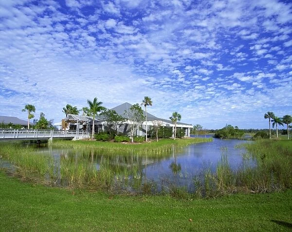 A visitors centre in wetlands, Everglades National Park, Florida, United States of America
