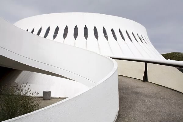 The Volcan Cultural Centre designed by Oscar Niemeyer, Le Havre, Normandy, France, Europe