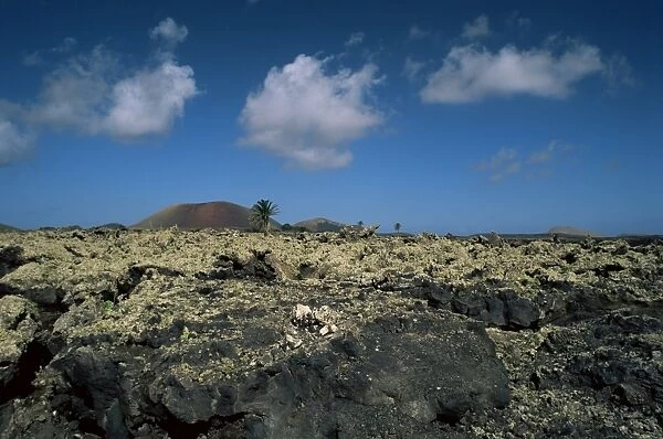 Volcanic landscape, Lanzarote, Canary Islands, Spain, Europe