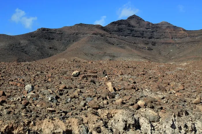 Framed Print : Volcanic peaks against deep blue sky, Jandia peninsula, Fuerteventura, Canary Islands, Spain, Atlantic, Europe Framed Print : Volcanic peaks against deep blue sky, Jandia peninsula, Fuerteventura, Canary Islands, Spain, Atlantic, Europe
