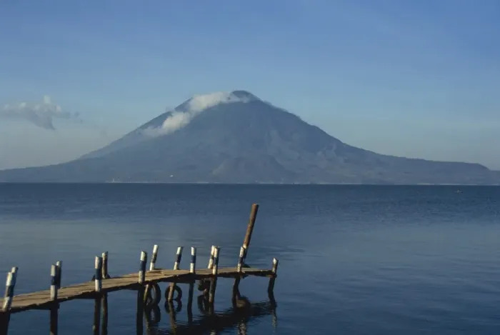 Framed Print : Volcano, Lake Atitlan, Atitlan, Guatemala, Central America Framed Print : Volcano, Lake Atitlan, Atitlan, Guatemala, Central America