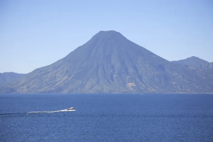 Framed Print : Volcano, Lake Atitlan, Guatemala, Central America Framed Print : Volcano, Lake Atitlan, Guatemala, Central America