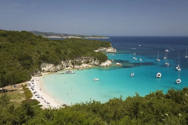 Voutoumi beach, Antipaxos, Ionian Islands, Greek Islands, Greece, Europe