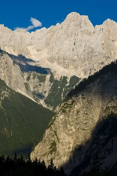 Vrsic Pass in the Julian Alps, Slovenia, Europe