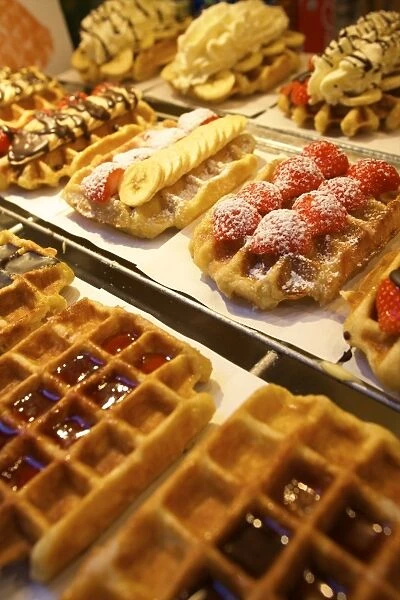 Waffles, Brussels, Belgium, Europe