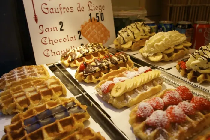 Framed Print : Waffles, Brussels, Belgium, Europe Framed Print : Waffles, Brussels, Belgium, Europe