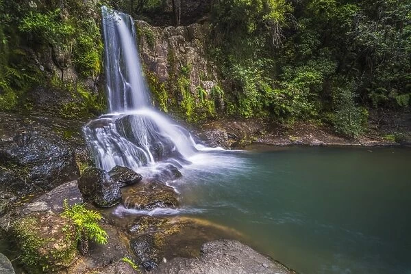 Waiau Falls, a waterfall on Road 309, Coromandel Peninsula, North Island, New Zealand