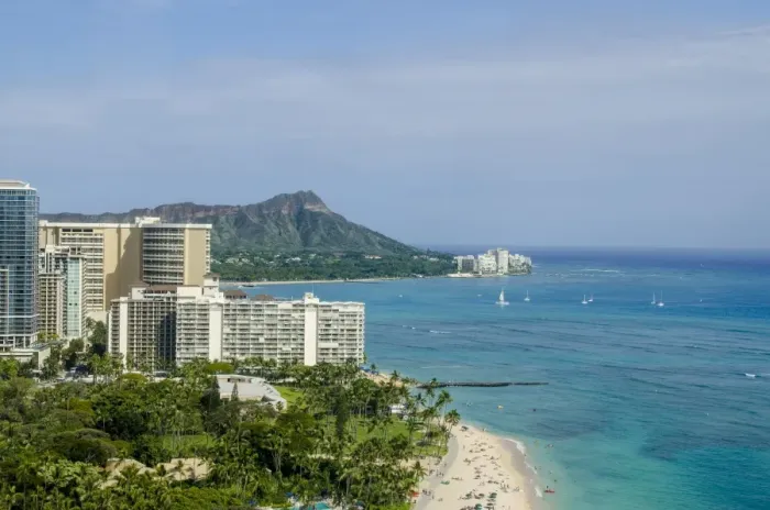 Framed Print : Waikiki Beach and Diamond Head, Waikiki, Honolulu, Oahu, Hawaii, United States of America Framed Print : Waikiki Beach and Diamond Head, Waikiki, Honolulu, Oahu, Hawaii, United States of America