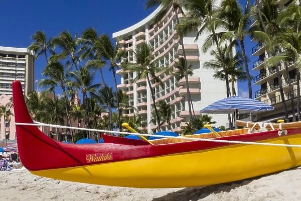 Waikiki beach, Honolulu, Oahu, Hawaii, United States of America, Pacific