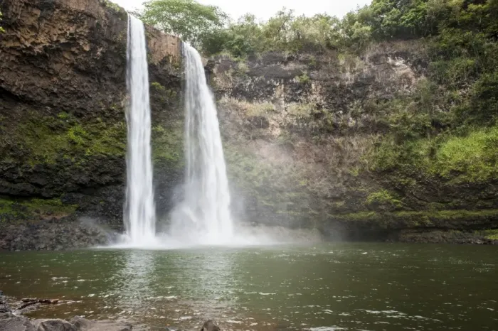 Framed Print : Wailua Falls, Kauai, Hawaii, United States of America, Pacific Framed Print : Wailua Falls, Kauai, Hawaii, United States of America, Pacific