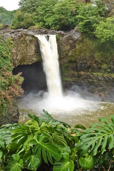 Wailuku River Rainbow Falls State Park on the Big Island, Hawaii, United States of America