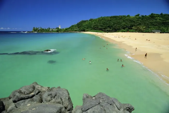 Framed Print : Waimea Bay Beach Park