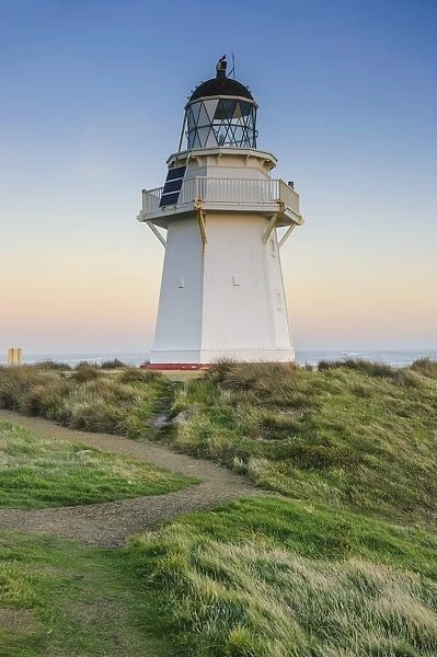 Waipapa Point Lighthouse at sunset, the Catlins, South Island, New Zealand, Pacific