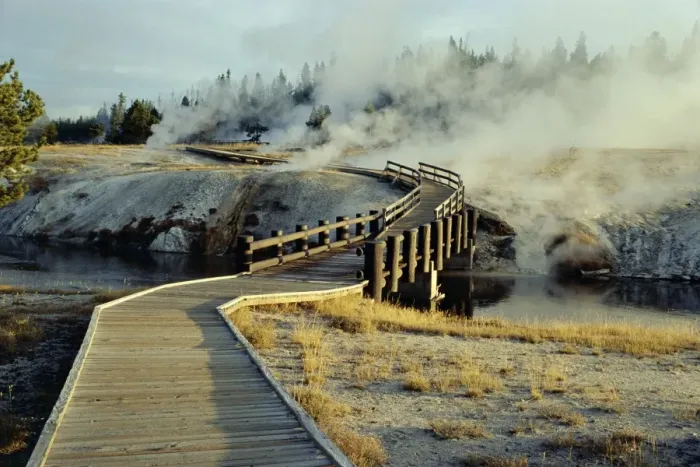 Framed Print : Walkway, Upper Geyser Basin Framed Print : Walkway, Upper Geyser Basin