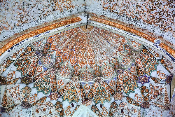 Wall, Abdulaziz Khan Madrasah, 1652, Bukhara, Uzbekistan, Central Asia, Asia