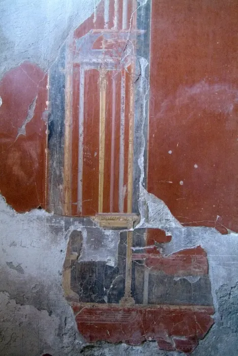Framed Print : Wall frescoes from Herculaneum Framed Print : Wall frescoes from Herculaneum