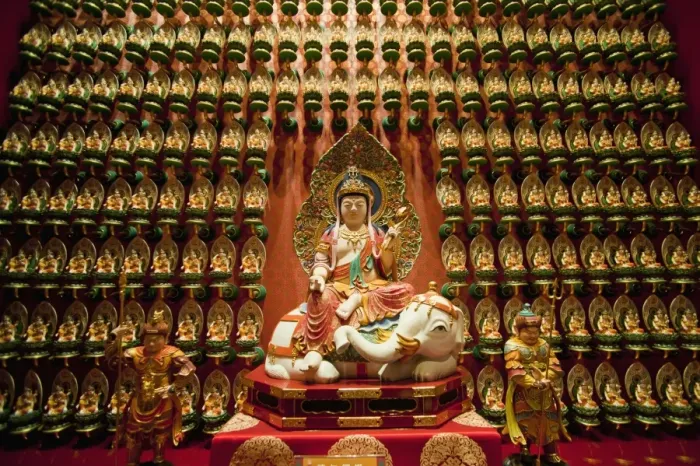 Framed Print : Wall of gold statues at the Buddha Tooth Relic Museum in Chinatown, Singapore, Southeast Asia, Asia Framed Print : Wall of gold statues at the Buddha Tooth Relic Museum in Chinatown, Singapore, Southeast Asia, Asia