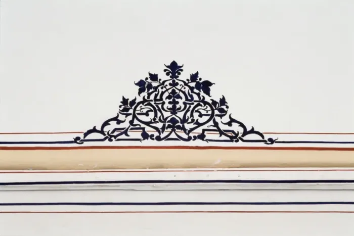 Framed Print : Detail of wall painting Framed Print : Detail of wall painting