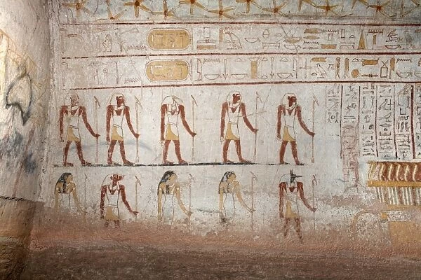 Wall paintings in the tomb of King Tanwetamani