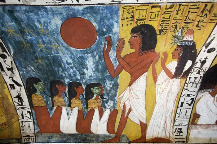 Framed Print : Wall Paintings, Tomb of Sennedjem, TT1, Deir el-Medina, Ancient Thebes, UNESCO World Heritage Site, Luxor, Egypt, North Africa, Africa Framed Print : Wall Paintings, Tomb of Sennedjem, TT1, Deir el-Medina, Ancient Thebes, UNESCO World Heritage Site, Luxor, Egypt, North Africa, Africa