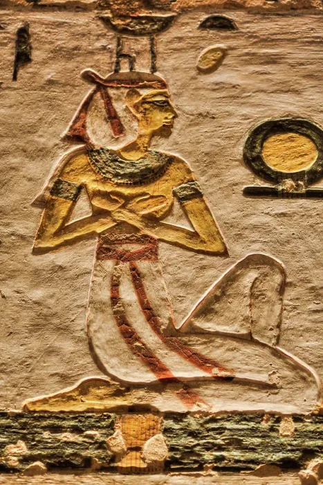 Framed Print : Wall Relief, Tomb of Rameses III, KV11, Valley of the Kings, Ancient Thebes, UNESCO World Heritage Site, Luxor, Egypt, North Africa, Africa