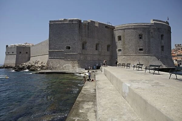 The walled city of Dubrovnik, UNESCO World Heritage Site, Croatia, Europe