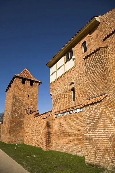 The Wallenstein Schanke in the medieval city walls of Stralsund, Mecklenburg-Vorpommern