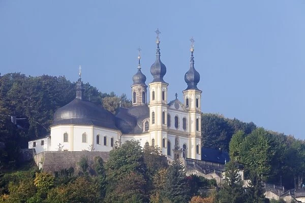Wallfahrtskirche Kappele Wurzburg, built by Balthasar Neumann, Wurzburg, Franconia, Bavaria, Germany, Europe