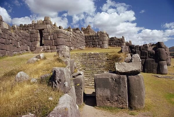 The walls and Inca fortress site at Sacsahuaman