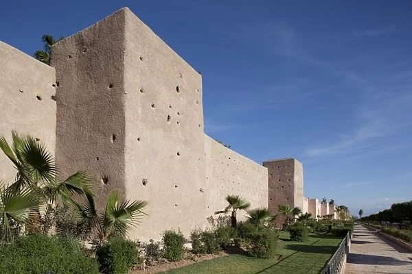 Walls of the Old and Medina, Marrakesh, Morocco, North Africa, Africa