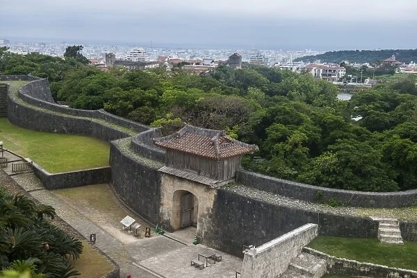 Walls of Shuri Castle, UNESCO World Heritage Site, Naha, Okinawa, Japan, Asia