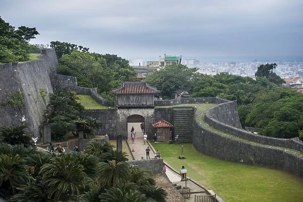 Walls of Shuri Castle, UNESCO World Heritage Site, Naha, Okinawa, Japan, Asia