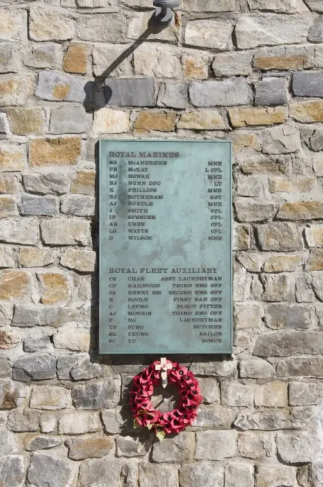 Framed Print : War memorial for Falklands War with Argentina, Port Stanley, Falkland Islands Framed Print : War memorial for Falklands War with Argentina, Port Stanley, Falkland Islands