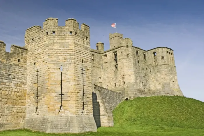 Framed Print : Warkworth Castle, Northumbria, England, United Kingdom, Europe