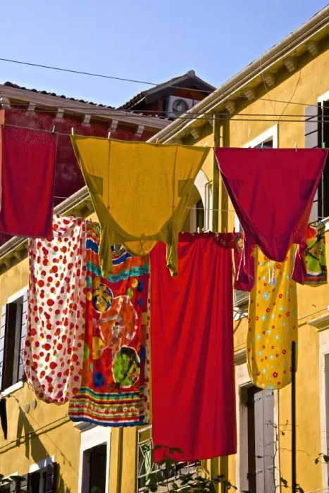 Framed Print : Washing day, laundry drying, Castello, Venice, UNESCO World Heritage Site, Veneto, Italy, Europe
