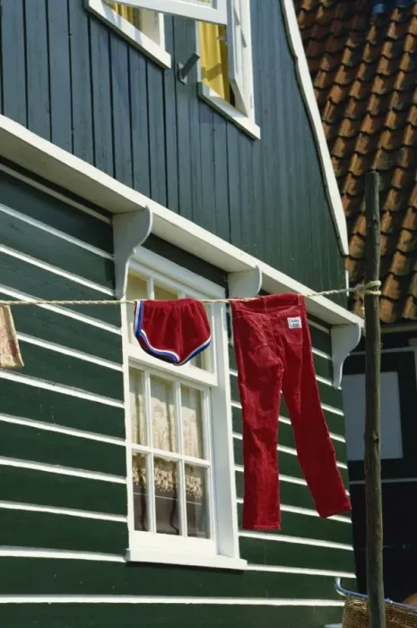 Framed Print : Washing line, Marken, Holland, Europe Framed Print : Washing line, Marken, Holland, Europe