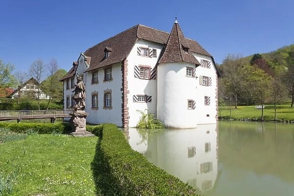 Wasserschloss Inzlingen water castle, Markgraefler Land, Black Forest, Baden- Wurttemberg