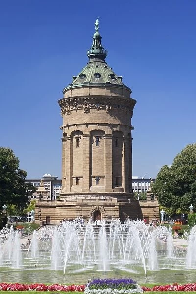 Wasserturm (Water Tower), Mannheim, Baden Wurttemberg, Germany, Europe
