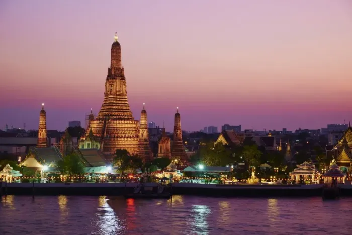 Framed Print : Wat Arun (Temple of the Dawn) and the Chao Phraya River by night, Bangkok, Thailand, Southeast Asia, Asia Framed Print : Wat Arun (Temple of the Dawn) and the Chao Phraya River by night, Bangkok, Thailand, Southeast Asia, Asia