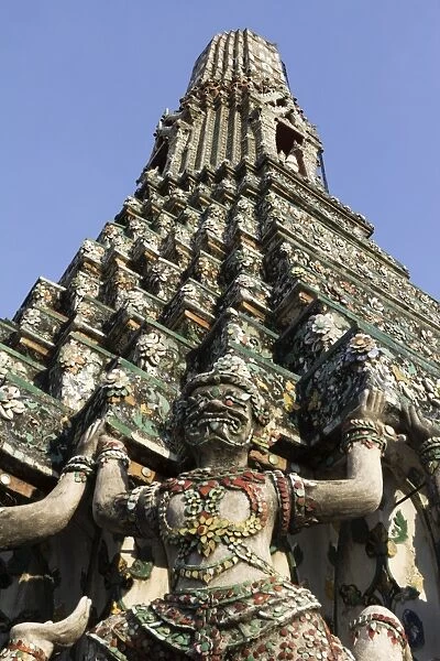 Wat Arun (The Temple of Dawn) stupa, Bangkok, Thailand, Southeast Asia, Asia