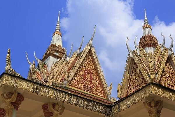 Wat Krom Temple, Sihanoukville Port, Sihanouk Province, Cambodia, Indochina, Southeast Asia, Asia