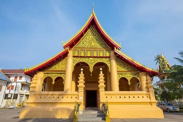 Wat Ong Teu Mahawihan Buddhist temple, Vientiane, Laos, Indochina, Southeast Asia, Asia