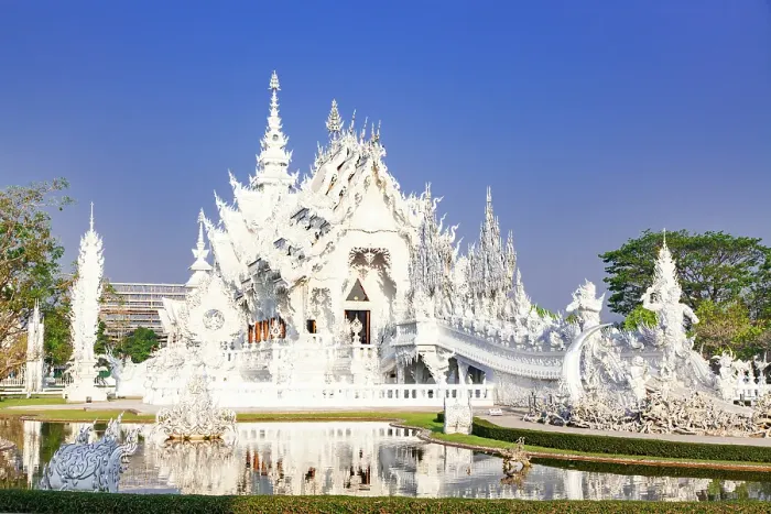 Framed Print : Wat Rong Khun, the famous White Temple, Chiang Rai, Thailand Framed Print : Wat Rong Khun, the famous White Temple, Chiang Rai, Thailand