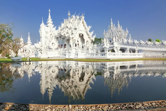 Framed Print : Wat Rong Khun, the famous White Temple, Chiang Rai, Thailand Framed Print : Wat Rong Khun, the famous White Temple, Chiang Rai, Thailand