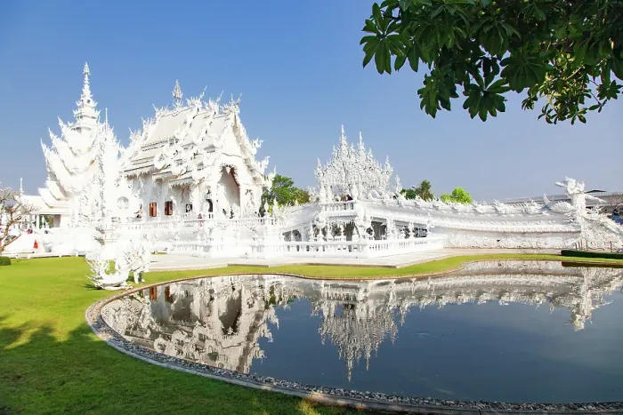 Framed Print : Wat Rong Khun, the famous White Temple, Chiang Rai, Thailand Framed Print : Wat Rong Khun, the famous White Temple, Chiang Rai, Thailand