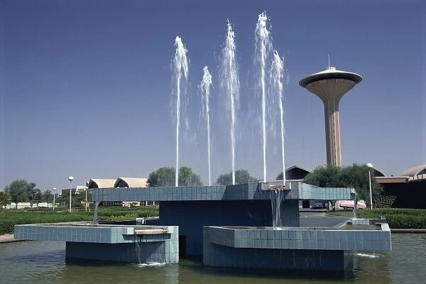 Water fountain and tower