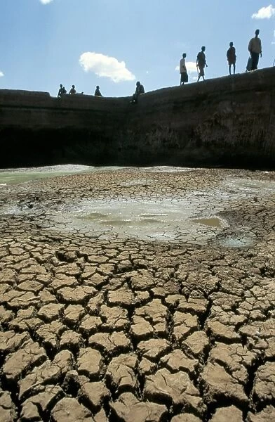 Water reservoir dried up, Kebri Beyah, Ethiopia, Africa