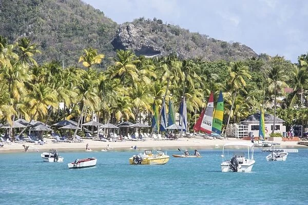 Water sports and sunbeds for amusement and relaxation, Carlisle, Morris Bay, Antigua and Barbuda